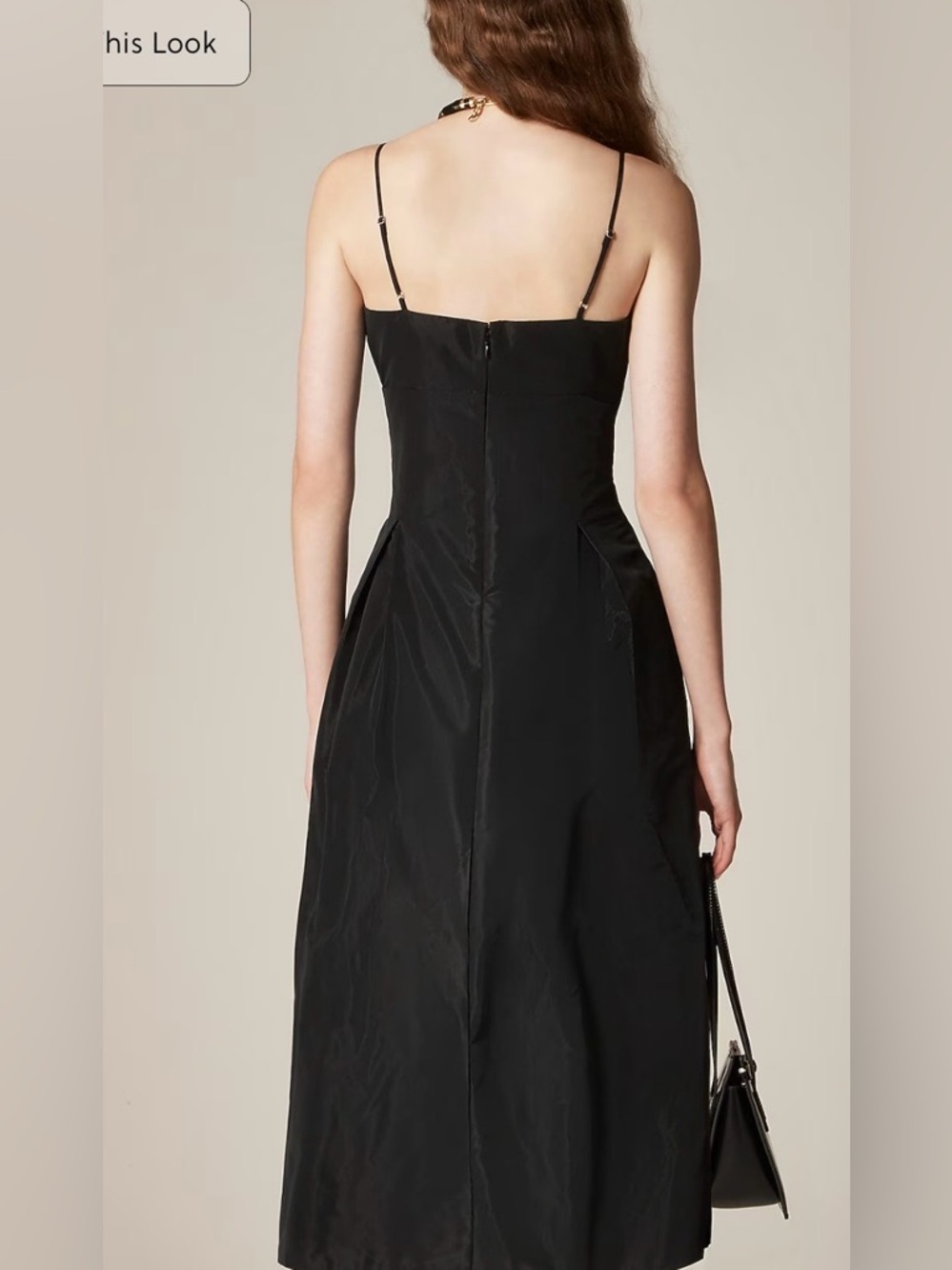 J.Crew Collection Pleated Taffeta Midi  Black Size 4 Wedding CBK Prom Formal NWT - Picture 4 of 13